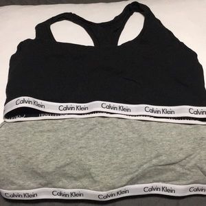2 calvin klein bralette